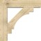 Ekena Millwork Merced Block Rough Sawn Bracket w/ Offset Brace, Douglas Fir, 8"W x 34"D x 34"H BKT0806X34X34MRC05RDF - alternate 2